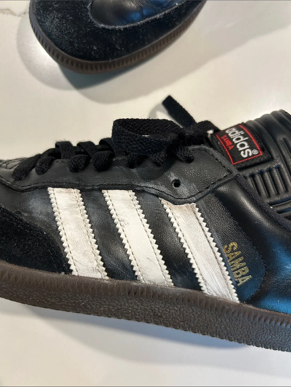 adidas Samba Black with White Stripes Sneakers - perfect treads
